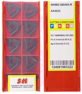 ПЛАСТИНЫ ПЛАСТИНА WNMG 080404-R WNMG 080404R AX4025