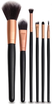 ZESTAW 6 PROFESJONALNYCH PĘDZLI DO MAKIJAŻU RIO BEAUTY