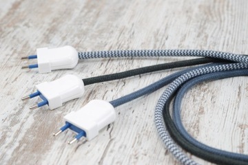 wtyczka włoska 230V do przewodu w oplocie LOFT DIY