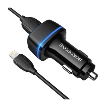 BOROFONE Ładowarka samochodowa - BZ14 2.4A 2xUSB +
