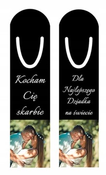 ZAKŁADKA DO KSIĄŻKI Z FOTO-NAPISEM-METAL 1-STRONNA