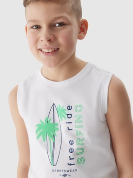 ФУТБОЛКА БЕЗ РУКАВОВ 4F 4FJWSS24TSLEM040-10S-164