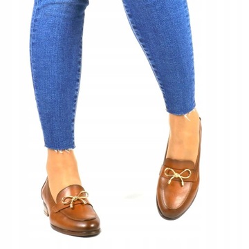 ТУФЛИ НА ПЛОСКОЙ ПЛОСКОСТИ ЖЕНСКИЕ МОКАСИНЫ-СЛИПЫ, КОРИЧНЕВЫЕ