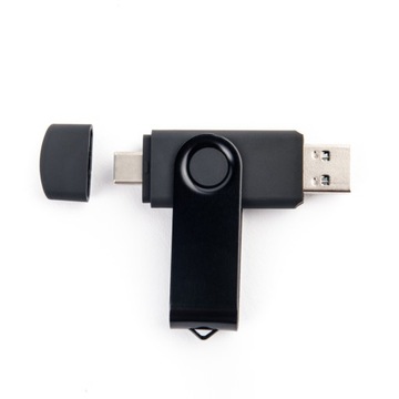 Флешка 8 ГБ 2.0 USB-C TYPE C ЧЕРНЫЙ + ГРАВИРОВКА ВАШЕГО ЛОГОТИПА ГАДЖЕТ ДЛЯ КОМПАНИИ