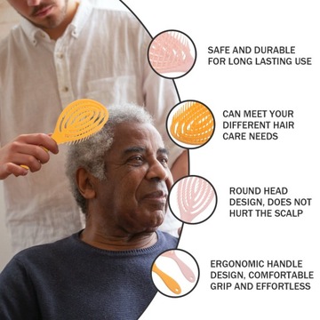 2 шт. Многофункциональный массажер с полой дугой для волос