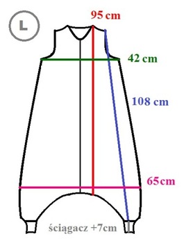 Спальник на ножках, спальный мешок L 122-134 конструкции LEGS!