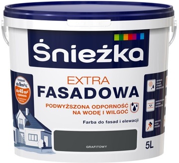 FARBA ŚNIEŻKA ExTRA FASADOWA GRAFITOWY 5L
