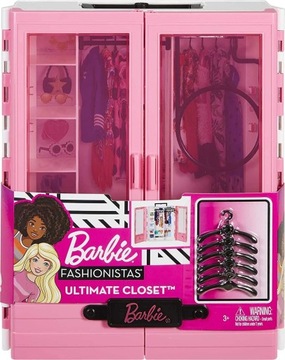 SZAFA NA UBRANKA GARDEROBA BARBIE