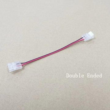 РАЗЪЕМ ДЛЯ СВЕТОДИОДНЫХ ЛЕНТ COB 8 мм УГЛОВОЙ РАЗЪЕМ IP20 С КАБЕЛЕМ