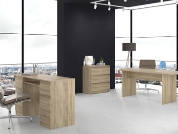 КОМОД С 3 ЯЩИКАМИ MALWA M3 СОНОМА ДУБ ШКАФ