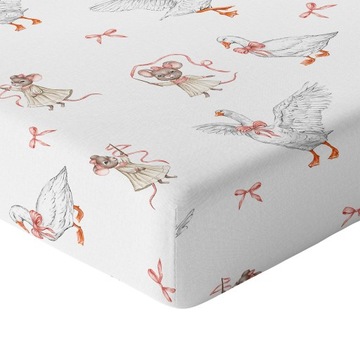 PRZEŚCIERADŁO 120x60 DO ŁÓŻECZKA Z GUMKĄ GRUBA BAWEŁNA 100% PRODUKT POLSKI