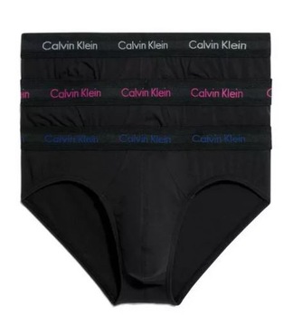 CALVIN KLEIN MAJTKI MĘSKIE SLIPY CZARNE Z LOGO BAWEŁNIANE S 1A3F4_B*