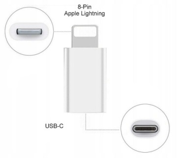АДАПТЕР-ПЕРЕХОДНИК С РАЗЪЕМА ПОРТА USB C НА ПОРТ МОЛНИИ APPLE IPHONE