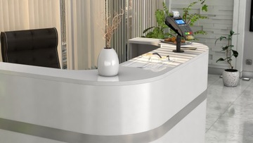 Стойка ресепшн R14 130x100см LED