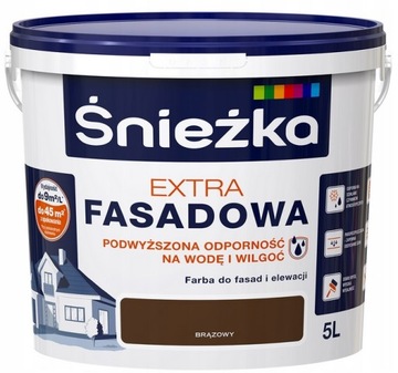 ŚNIEŻKA EXTRA FASADOWA BRĄZOWY 5 L
