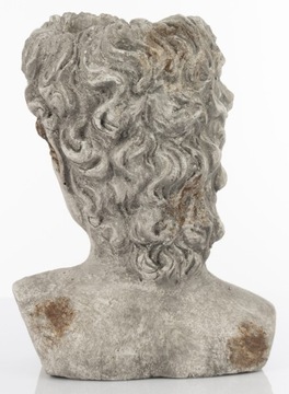 ЦВЕТОЧНЫЙ ГОРШОК КРЫШКА ГОЛОВЫ ТОРС СКУЛЬПТУРА ВИНТАЖ АНТИЧНАЯ H31 СМ ДЛЯ БАЛКОНА ТЕРРАСЫ