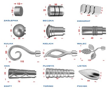 Карниз металлический, диаметр 16, одинарный, 400 см
