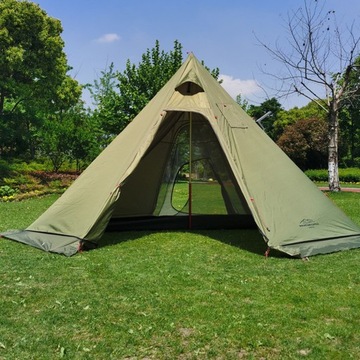 Горячая палатка Типи на 4–6 человек с печью Jack Camping