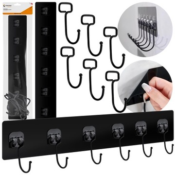 ВЕШАЛКА ДЛЯ КЛЮЧЕЙ САМОКЛЕЯЩАЯСЯ НАСТЕННАЯ ВЕШАЛКА МЕТАЛЛИЧЕСКИЙ ДЕРЖАТЕЛЬ-ОРГАНИЗАТОР