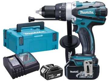 MAKITA DHP458RTJ wkrętarka udarowa 91Nm 18V 2x5Ah