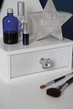 Шпон SILVER GLITTER Мебельная пленка, ширина 45 см, для небольших поверхностей