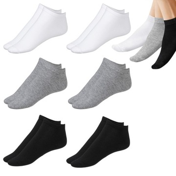 6x SKARPETY STOPKI SKARPETKI NISKIE BAMBUSOWE DAMSKIE WYSOKA JAKOŚĆ 39-42