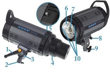 СТУДИЙНАЯ ЛАМПА 400Ws 1/32 GN57 5500K BOWENS патрон