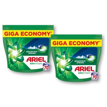 Ariel All-in 1 PODS Mountain Spring Kapsułki do prania 2x70sztuk