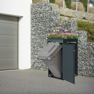 Контейнер для мусора с навесом для 1 контейнера на