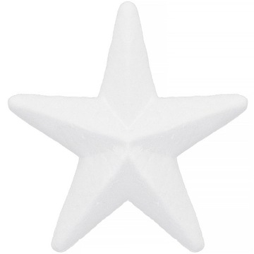 GWIAZDA STYROPIANOWA GWIAZDKA ŚWIĄTECZNA 12CM