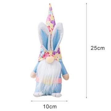 2x СТОЯЩАЯ ФИГУРКА СЛОНА ГНОМА ОРНАМЕНТ ВЕСЕННЕЕ УКРАШЕНИЕ ПАСХАЛЬНЫЙ ЗАЯЧИК