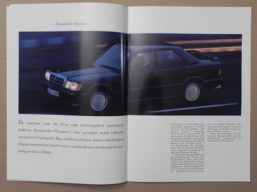 Prospekt - MERCEDES 190 E 2.5-16 W201 - 1990 r