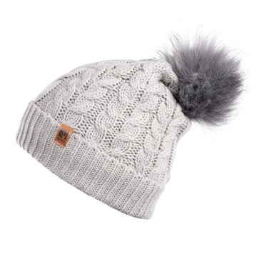 ЖЕНСКАЯ ЗИМНЯЯ ШАПКА С ПОМПОНОМ, ЮБКА И ПЕРЧАТКИ