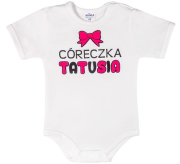 Body krótki rękaw CÓRECZKA TATUSIA - r. 74