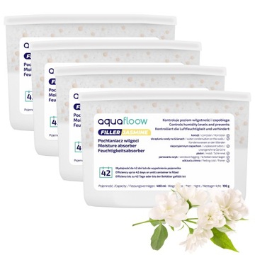 AquaFloow zapachowy pochłaniacz wilgoci na pleśń wilgoć osuszacz 400 ml 4x
