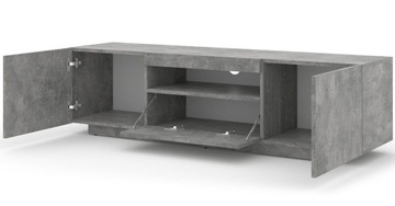 AURA 150 отдельностоящая, подвесная, бетон + шкаф для ТВ со светодиодной подсветкой