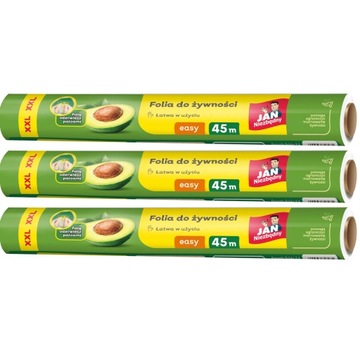JAN NIEZBĘDNY FOLIA DO ŻYWNOŚCI EASY 45M X3 ROLKI