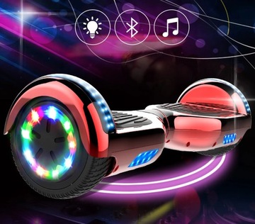 ЭЛЕКТРИЧЕСКИЙ СКЕЙТБОРД HOVERBOARD 6,5 ДЮЙМОВ BT LED, ГАРАНТИЯ 3 ГОДА, КОРПУС 800