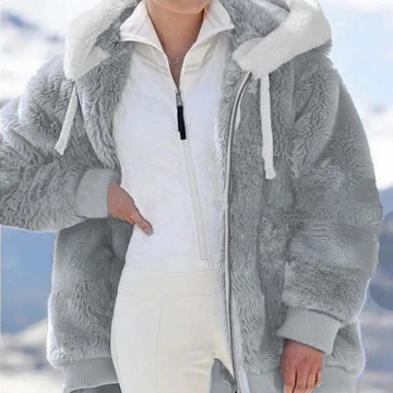 Winter Women Jackets Plush Casual Oversize Fleece