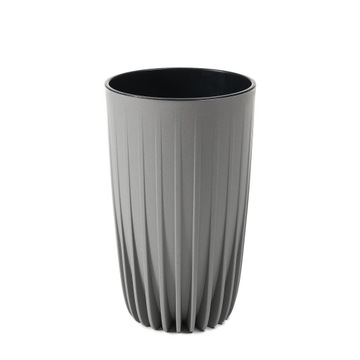 Donica MIRA wysoka ECO wood śr. 30 kol. SZARY