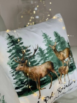 Рождественская наволочка Автомобиль Подарки Рождественская елка 45х45