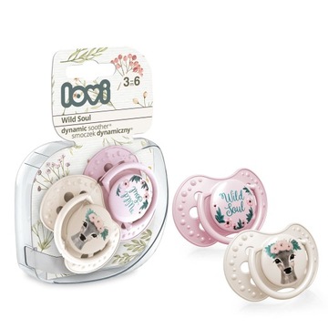LOVI Smoczek 3-6m 2szt Wild Soul Girl