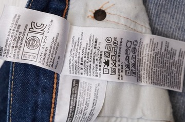 LEVIS 501 SKINNY JEANS spodnie męskie granatowe PREMIUM 32/34 pas 84