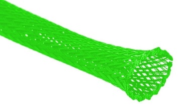 Oplot poliestrowy 4mm/8mm dł 10m zielony neonowy