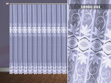 ЖАККАРДОВАЯ ШТОРА 18960/230 БЕЛАЯ НОВАЯ