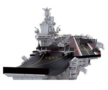 Кирпичи USS ENTERPRISE Авианосец MEGA BIG Ship Military 1058 шт. + LEGO ОРУЖИЕ