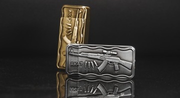 ZAPALNICZKA ŻAROWA METALOWA PREZENT AK47 AK 47 PISTOLET WOJSKO ARMY METAL