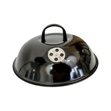 КРУГЛЫЙ ПОРТАТИВНЫЙ УГОЛЬНЫЙ САДОВЫЙ ГРИЛЬ НА КОЛЕСАХ, КРЫШКА, РЕШЕТКА ДЛЯ БАРБЕКЮ 1014