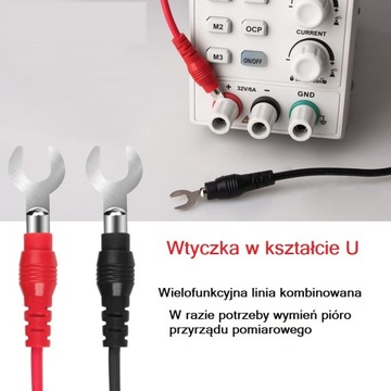 Кабели, измерительные провода для измерителя + комплект зажимов типа «крокодил»