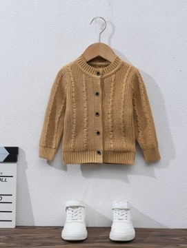 SWETER BRĄZOWY ROZPINANY SHEIN